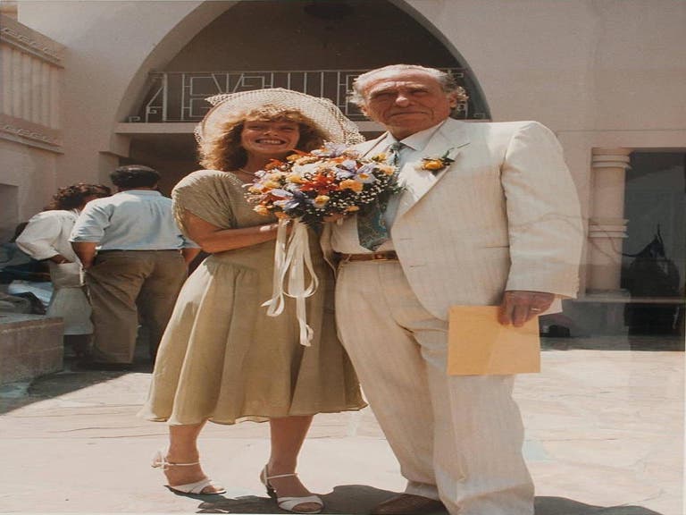 Newlyweds Charles and Linda Bukowski at Philosophical Research Society in 1985